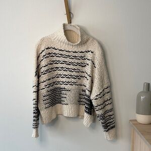 Pilcro Woven Turtleneck Sweater